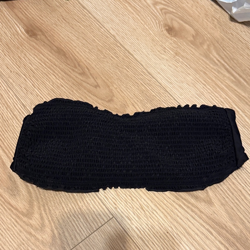Hollister Black Bandeau Swim Top